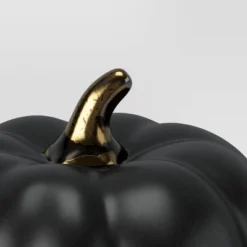 Set Of 3 Small Ceramic Halloween Pumpkins With Gold Stem - Threshold™ -Halloween Decoration Store GUEST e522c71c 5236 4716 87d9 cb99acca79a8