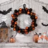 Northlight Orange Spiders And Ornaments Halloween Wreath, 18-Inch, Unlit -Halloween Decoration Store GUEST e86625e0 cf4e 4862 8727 7fbbea2c3020