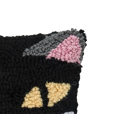 C&F Home 8" X 8" Spooky Cat Face Hooked Petite Halloween Throw Pillow 3 C&F Home 8" X 8" Spooky Cat Face Hooked Petite Halloween Throw Pillow