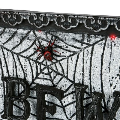 National Tree Company 18" Animated Halloween Door Sign, Sound Activated 4 National Tree Company 18" Animated Halloween Door Sign, Sound Activated - Image 2