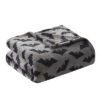 Kate Aurora Ultra Soft & Plush Gray & Black Spooky Halloween Bats Accent Throw Blanket - 50 In. W X 70 In. L -Halloween Decoration Store GUEST f40da386 f4c7 4dde 83b3 41f916346646