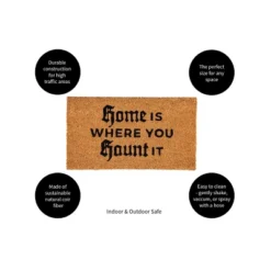 Evergreen 16 X 28 Halloween Greeting Coir Mat, Home Is Where You Haunt It For Indoor And Outdoor Decor -Halloween Decoration Store GUEST f7258a55 4302 42f1 94fc 28dcd7293ecc