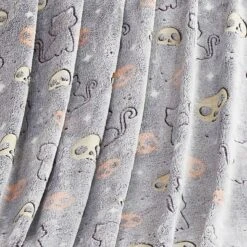50"x70" Oversized Glow In The Dark Skelly Cats Plush Halloween Throw Blanket - VCNY Home 9 50"x70" Oversized Glow In The Dark Skelly Cats Plush Halloween Throw Blanket - VCNY Home -Halloween Decoration Store GUEST f8b3f141 999f 4fdc 9634 b3b8f6ae88e7